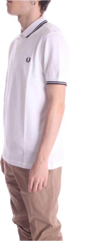 Fred Perry Polo Shirts Wit Heren