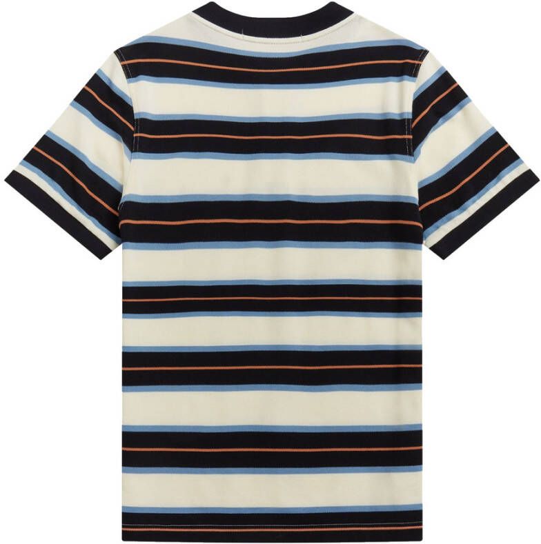 Fred Perry Gestreept Bomber Kraag Polo Shirt Wit Heren