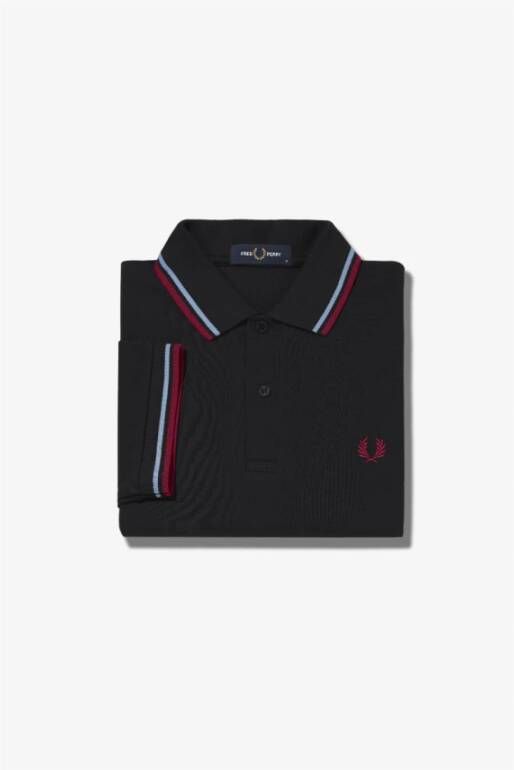 Fred Perry Polo Shirts Zwart Heren
