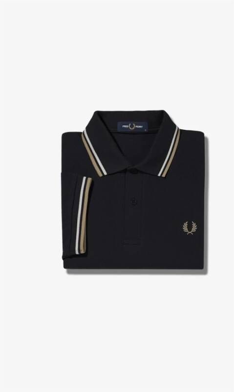 Fred Perry Polo Shirts Zwart Heren