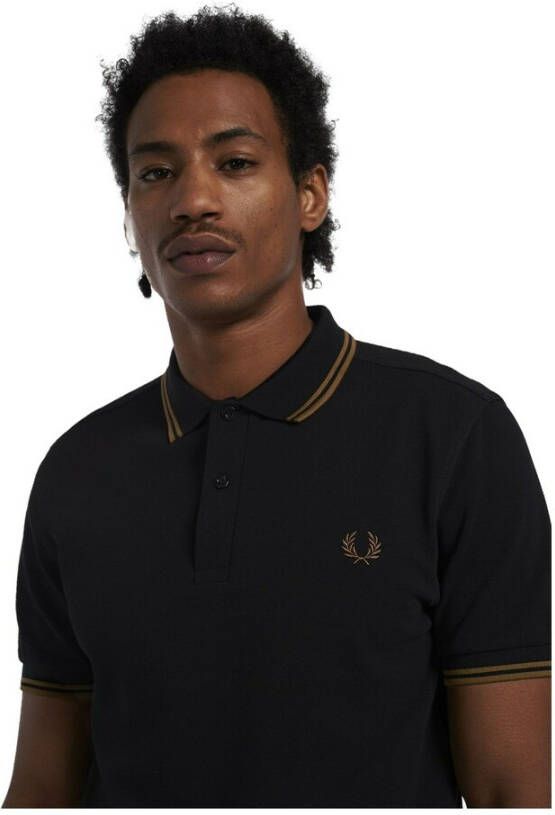 Fred Perry Twin tippolo shirts Zwart Heren