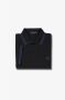 Fred Perry Twin Tipped Short Sleeve Polo Shirt Heren Black- Heren Black - Thumbnail 2