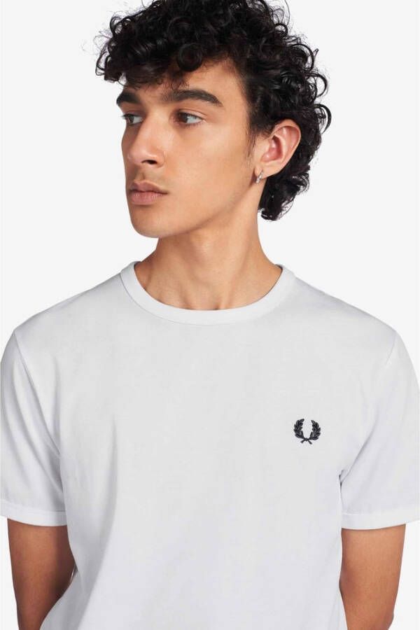 Fred Perry Ringer T-shirt wit Heren