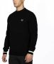 Fred Perry Geribbelde Wollen Trui Black Heren - Thumbnail 2