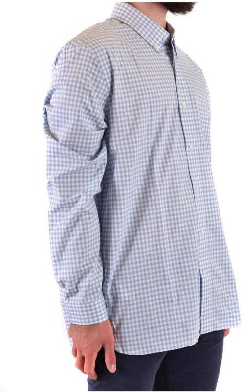 Fred Perry Klassieke Oversized Geruite Blouse Blauw Heren