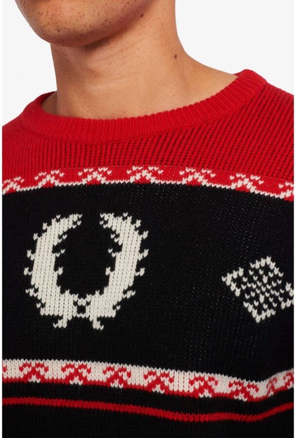 Fred Perry Ski Jumper Zwart Heren