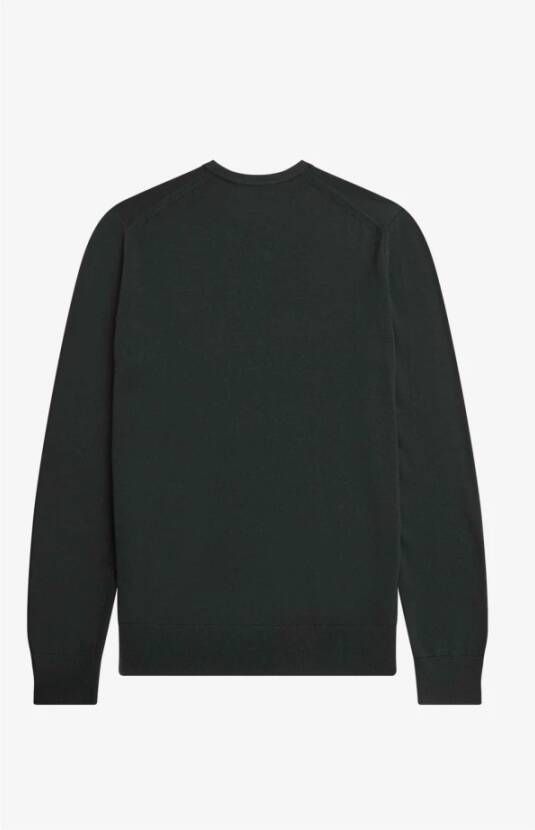 Fred Perry Sportieve Merino Wol Truien Groen Heren