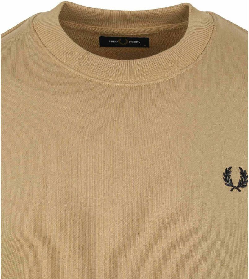 Fred Perry Sweater Logo Stone Beige Heren