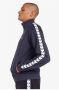 Fred Perry Authentieke Taped Track Jacket Donkergrijs Blauw Heren - Thumbnail 2