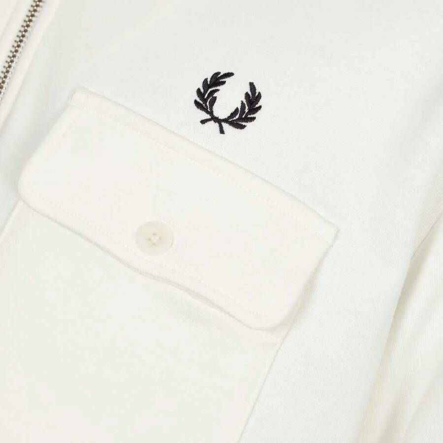 Fred Perry Iconische Half Zip Funnel Neck Sweatshirt Meerkleurig Dames