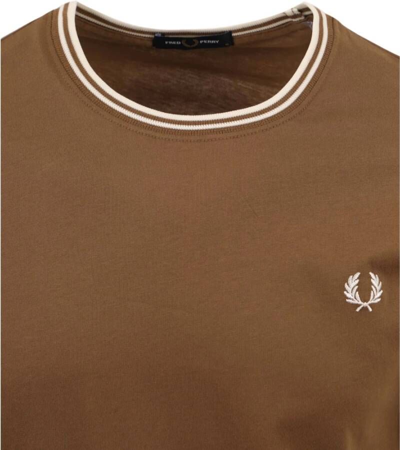 Fred Perry T-shirt M1588 Bruin Heren