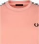 Fred Perry Roze T-shirt Taped Ringer T-shirt - Thumbnail 7