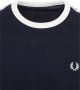 Fred Perry Taped Ringer Shirt Heren - Thumbnail 4