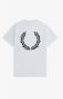 Fred Perry Klassiek Laurel Crown T-Shirt White Heren - Thumbnail 6