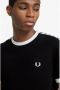 Fred Perry regular fit T-shirt TAPED RINGER T-SHIRT met logo black - Thumbnail 9