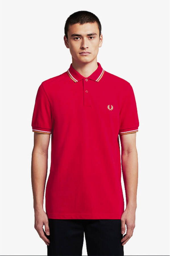 Fred Perry T-shirts en polos Rood Heren
