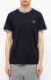 Fred Perry T-shirt met korte mouwen en contrastdetails Black Heren - Thumbnail 6