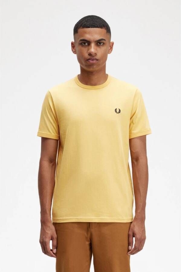 Fred Perry T-Shirts Geel Heren