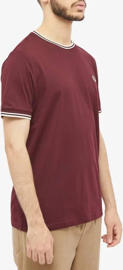 Fred Perry T-Shirts Rood Heren
