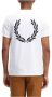 Fred Perry Klassiek Laurel Crown T-Shirt White Heren - Thumbnail 4