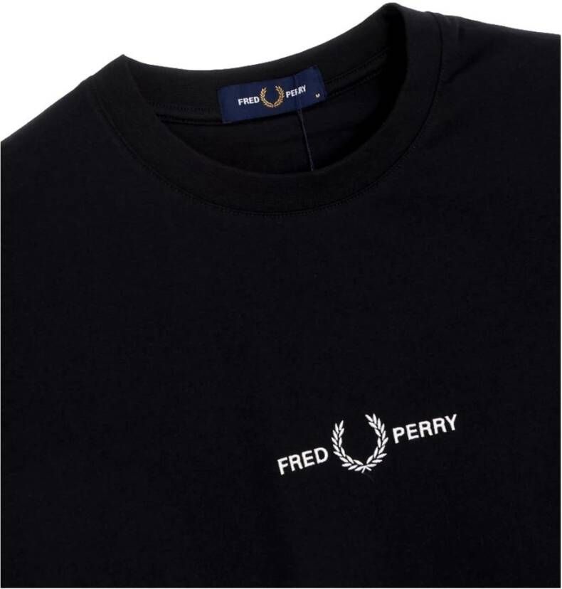 Fred Perry T-Shirts Zwart Heren