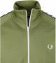 Fred Perry Taped Track Jacket Mid Groen - Thumbnail 3