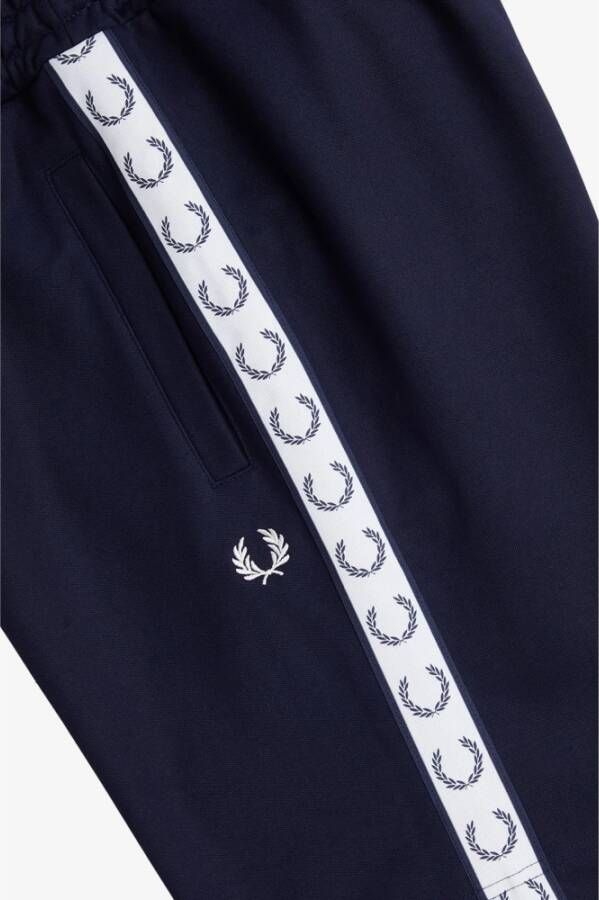 Fred Perry Taped Tricot Sportshorts Blauw Heren