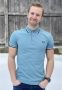 Fred Perry Dubbele punt shirt tops Blauw Heren - Thumbnail 2
