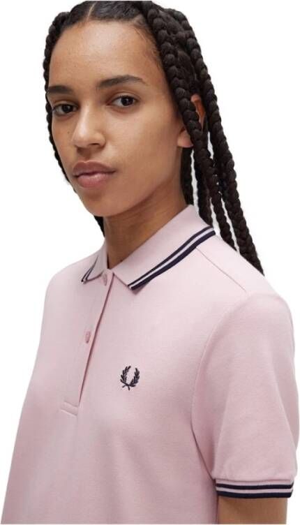 Fred Perry Twin Tipped Overhemdjurk Pink Dames