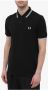 Fred Perry Slim Fit Twin Tipped Polo in Navy Snow White Mar Grass Blue Heren - Thumbnail 13