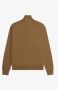 Fred Perry Merino Wol Zip-Through Sweater Bruin Heren - Thumbnail 2
