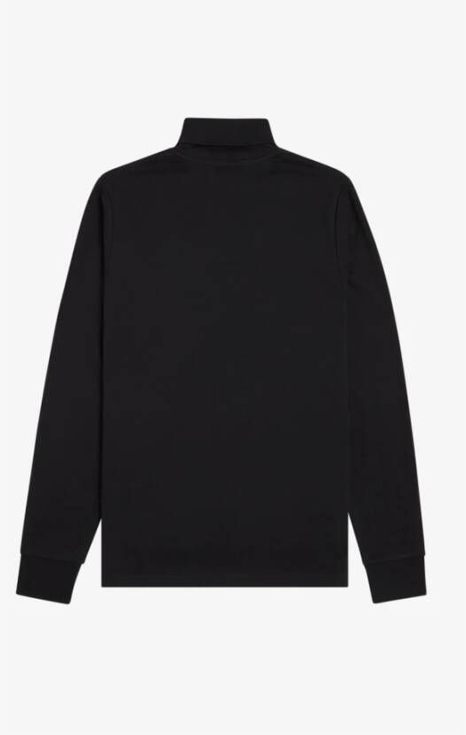 Fred Perry Zwarte katoenen trui met verfijnde details Zwart Heren