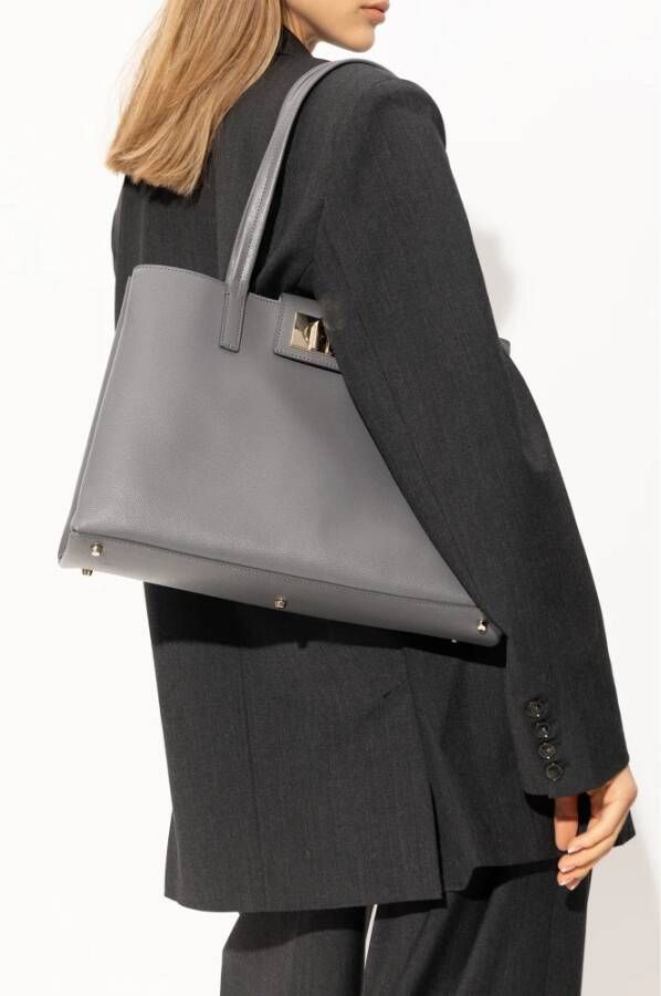 Marc Jacobs Shoppers & Totes The Medium Tote Leather Green in groen - Foto 3