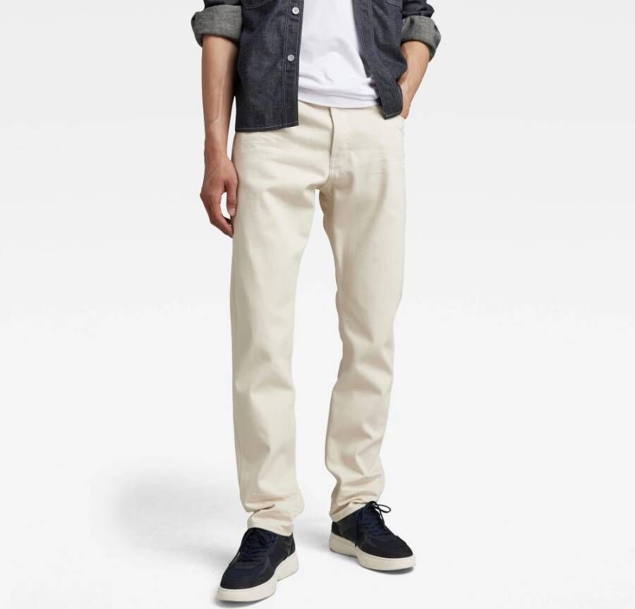 G-Star Jeans- gs Triple een gewone rechte kleur Beige Heren