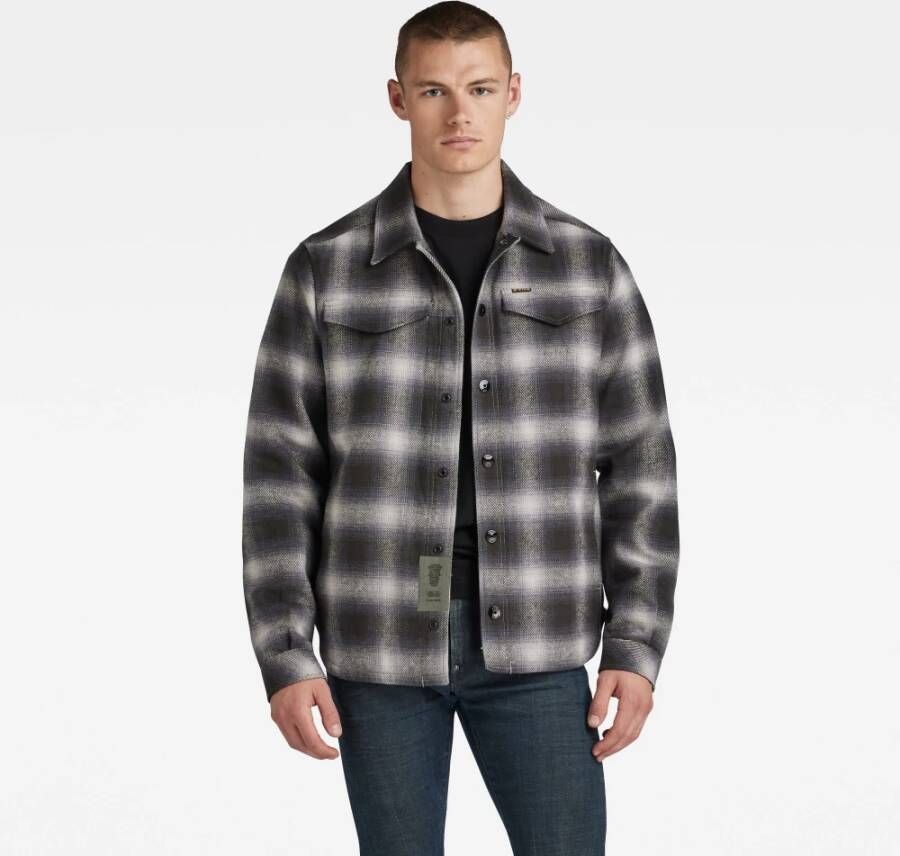 G-Star Overshirt- GS Check Grijs Heren