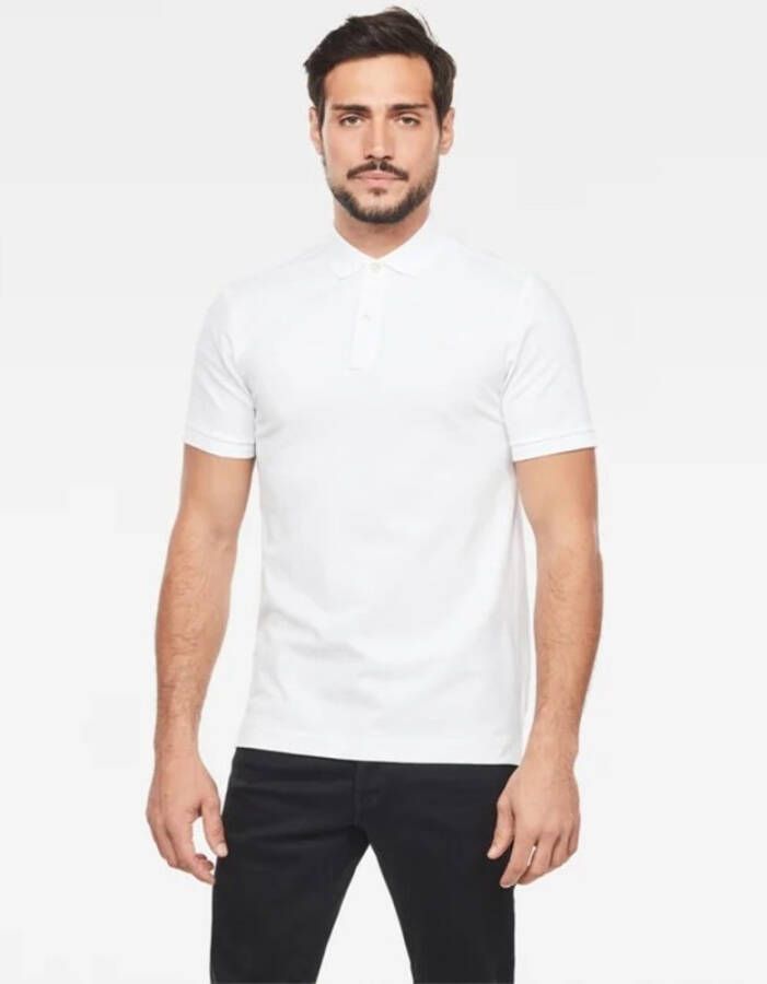 G-Star Polo Slim Fit Wit Heren