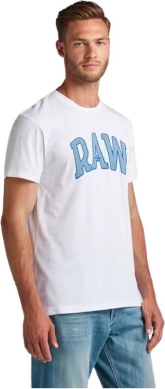 G-Star RAW University Grafisch T-shirt Wit Heren
