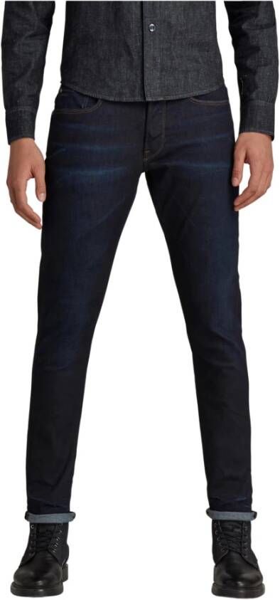 G-Star Rechte taps toelopende jeans 3301 Blauw Heren