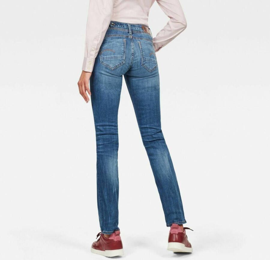 G-Star Slim-fit Jeans Blauw Dames