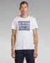 G-Star Raw T-shirt van katoen met labeldetail model 'Bandana' - Thumbnail 4