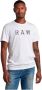 G-Star RAW regular fit T-shirt van biologisch katoen 110 white - Thumbnail 8