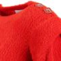 Gaëlle Paris Dames trui met logo knopen op schouders Rood Dames - Thumbnail 2