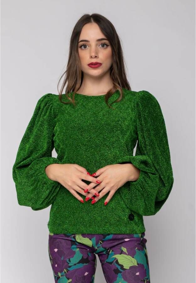 Gaëlle Paris Round-neck Knitwear Groen Dames
