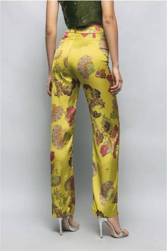 Gaëlle Paris Straight Trousers Groen Dames