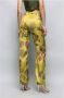 Gaëlle Paris Bloemen Palazzo Viscose Broek Multicolor Dames - Thumbnail 4