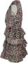 Gaëlle Paris Georgette Jurk met Ruches en Animal Print Multicolor Dames - Thumbnail 3