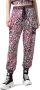 Gaëlle Paris Luipaardprint Jogger Broek met Zakken Multicolor Dames - Thumbnail 4