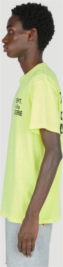 Gallery Dept. Logo Print T-Shirt Geel Heren