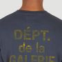 Gallery Dept. Frans Logo Print Katoenen T-Shirt Blue Heren - Thumbnail 2