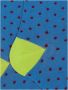 Gallo Stijlvolle Aegean Blue Polka Dot Sokken Multicolor Heren - Thumbnail 2